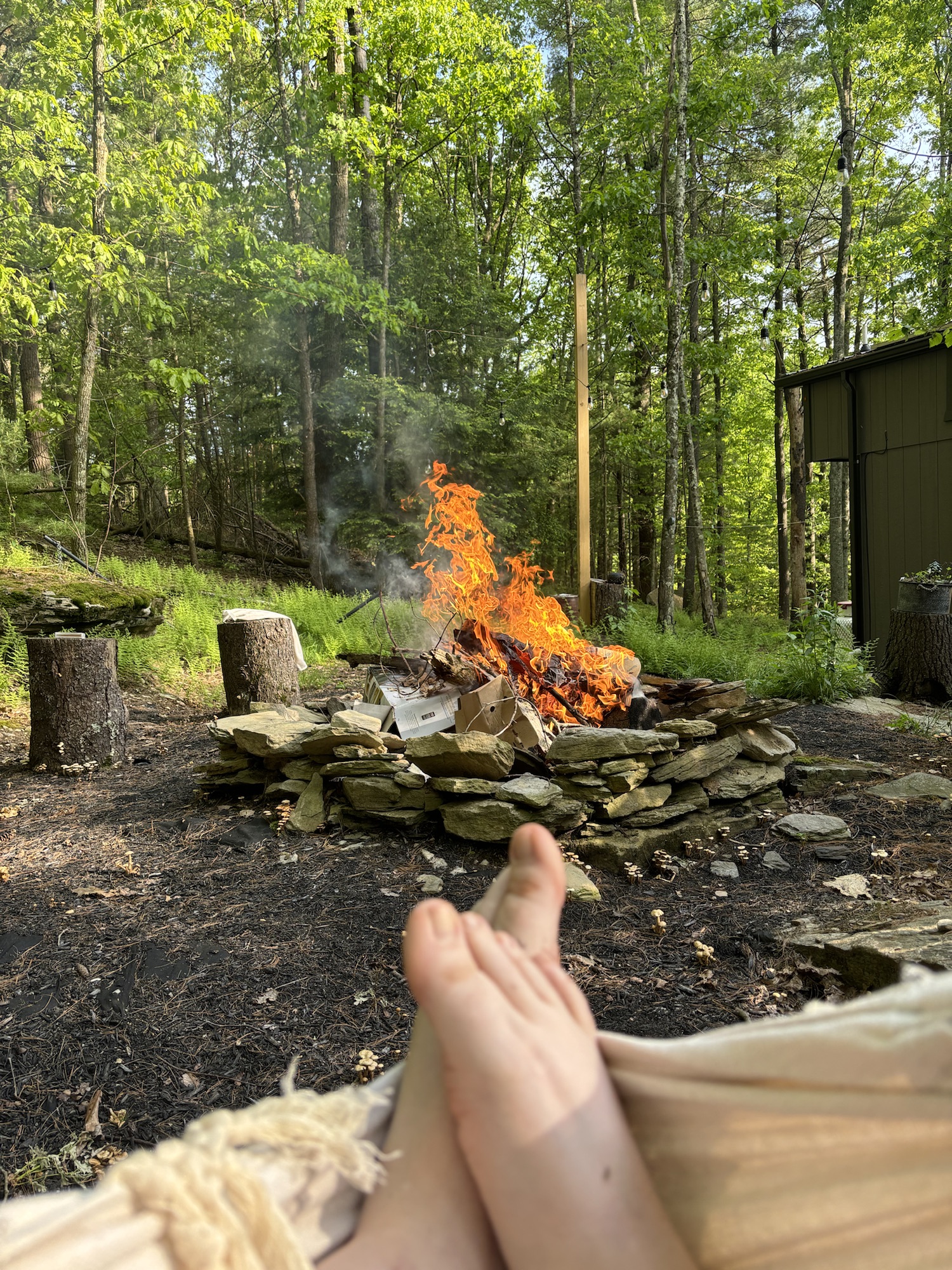 A sit in the silence